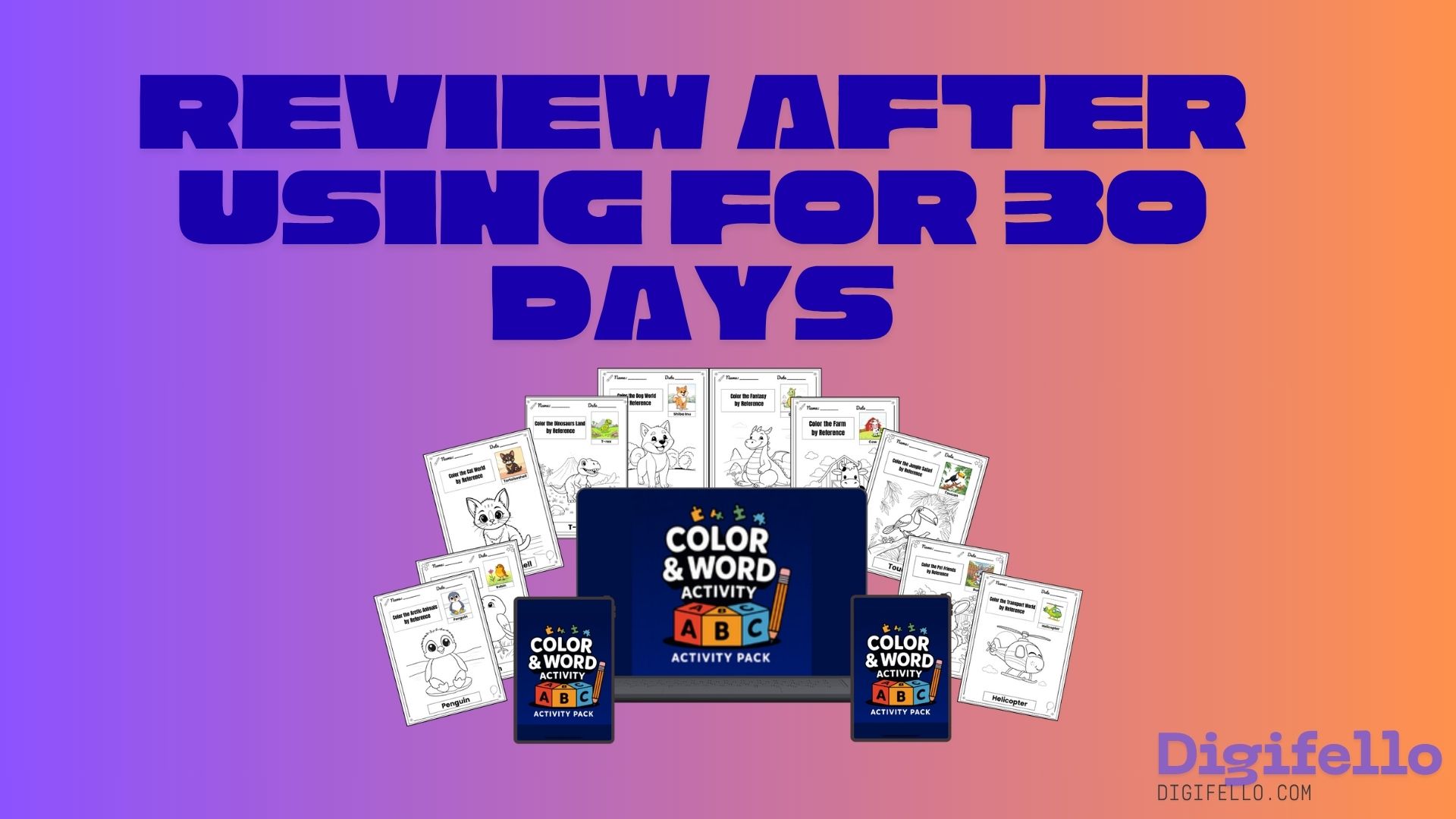 You are currently viewing Color & Word Activity Pack Review: Our 30-Day Experience